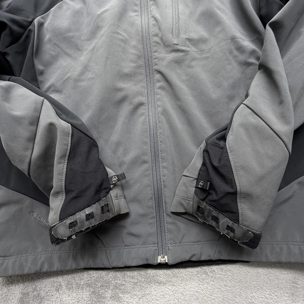 Columbia Jacket Womens Large Gray Windbreaker Titanium Omni-Tech Insulated Lined - Picture 6 of 10